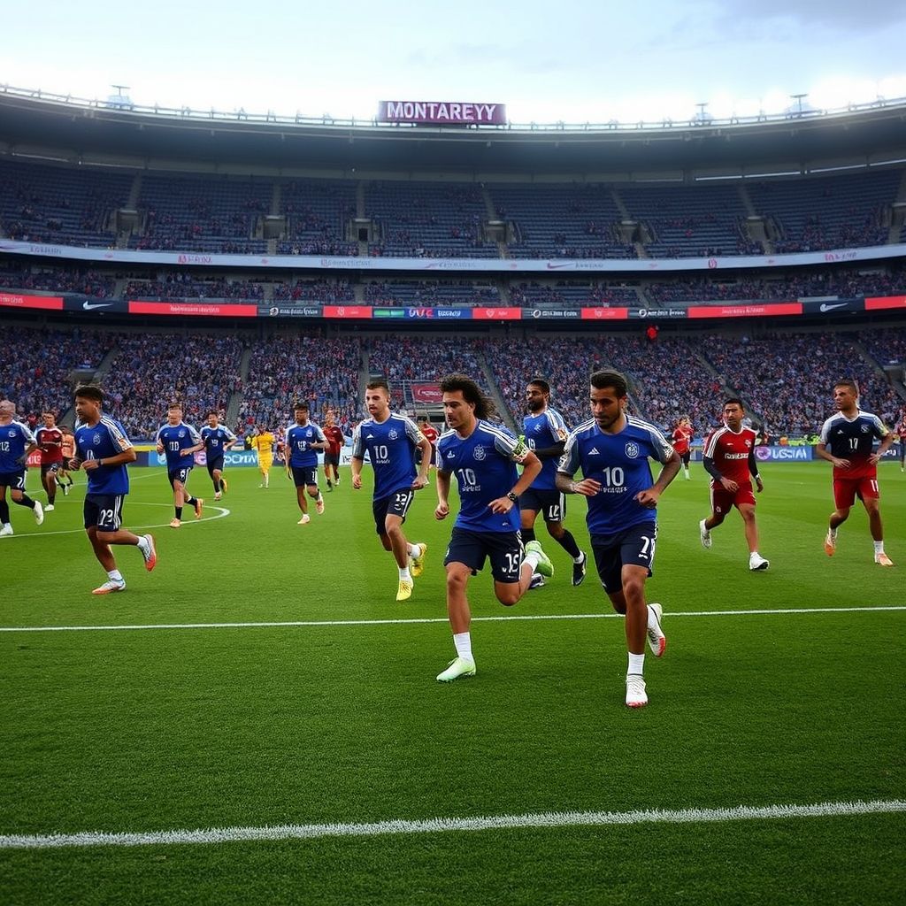 开云体育下载-蒙特雷赛前训练公开，备战世俱杯冲刺